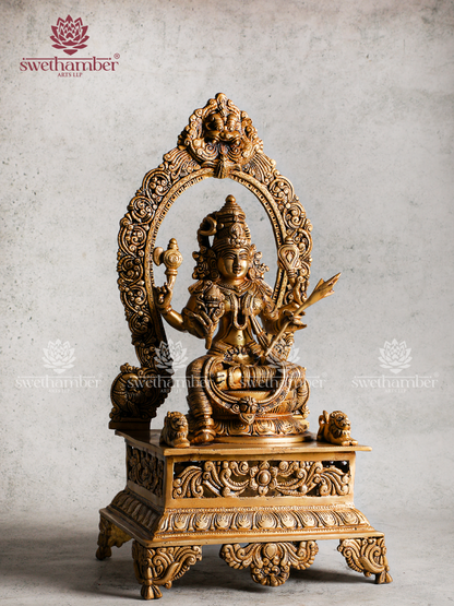 Sri Rajarajeshwari Devi Brass Statue | Home & Temple Pooja Idol