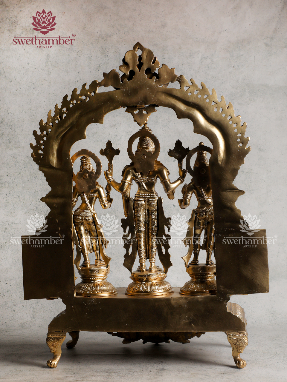 Bronze Balaji Idol with Sridevi & Bhudevi | Lord Venkateswara Murti