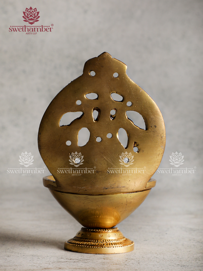 Brass Lakshmi Gaj Deepa – Prosperity Oil Lamp