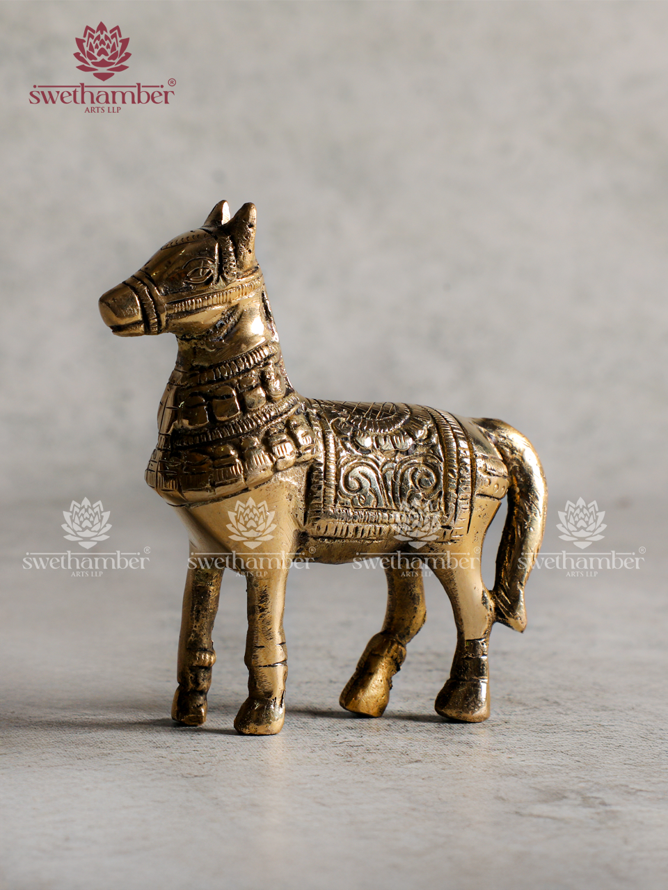Mini Brass Horse Idol | Vastu & Home Decor Statue