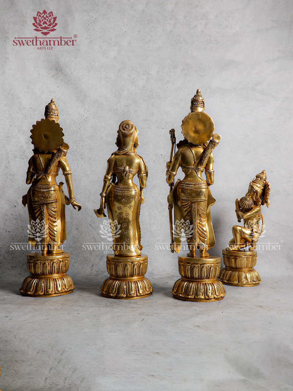 Ramdarbar – Divine Shri Ram, Sita, Lakshman & Hanuman Idol | Spiritual Home Decor