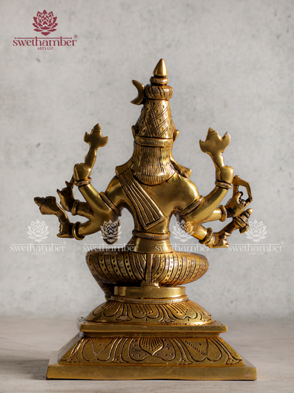 Traditional Brass Varahi Amman Statue – Religious Gift
