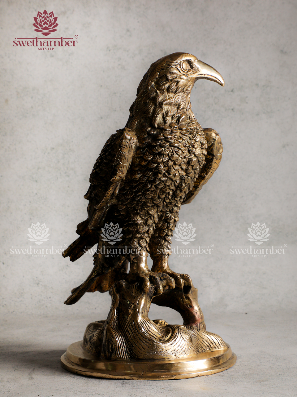 Brass Eagle Statue for Home & Office Decor | Symbol of Strength & Success
