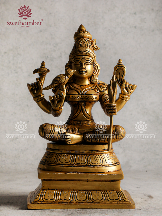 Brass Rajarajeshwari Devi Idol | Raja Rajeswari Amman Statue