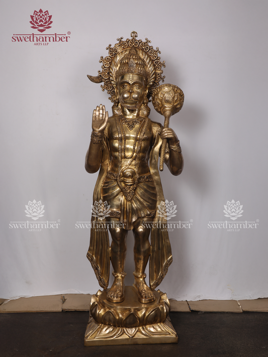 78 Inch Large Standing Blessing Hanuman Statue – Divine Hindu God Idol for Temple & Home Decor