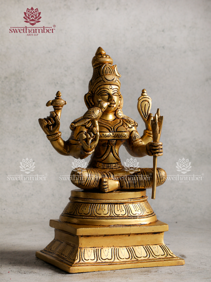 Brass Rajarajeshwari Devi Idol | Raja Rajeswari Amman Statue