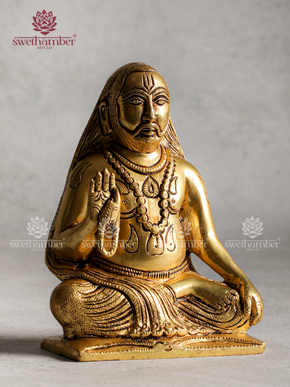 Sri Raghavendra Swamy Statue in Brass