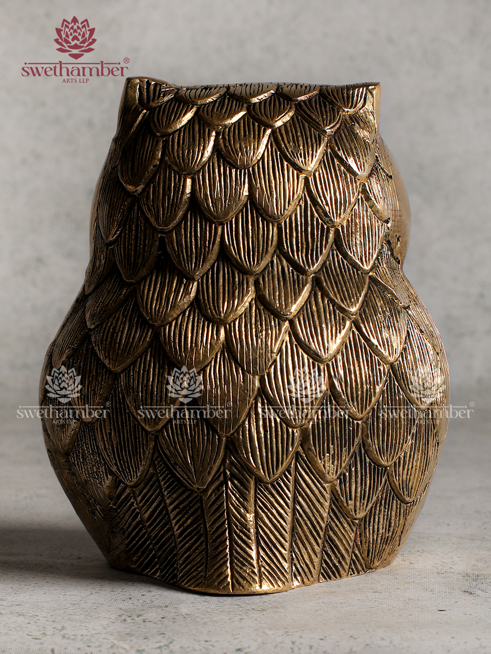 Brass Owl Idol – Decorative Artifact