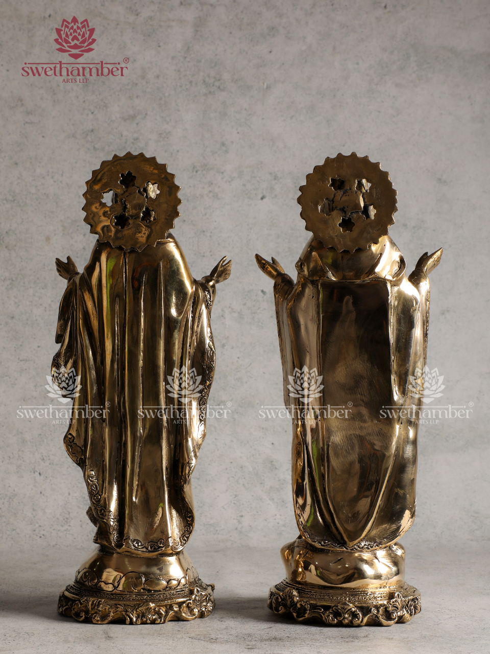 Sacred Jesus and Mother Mary Statue | Holy Family Christian Idol for Home & Church