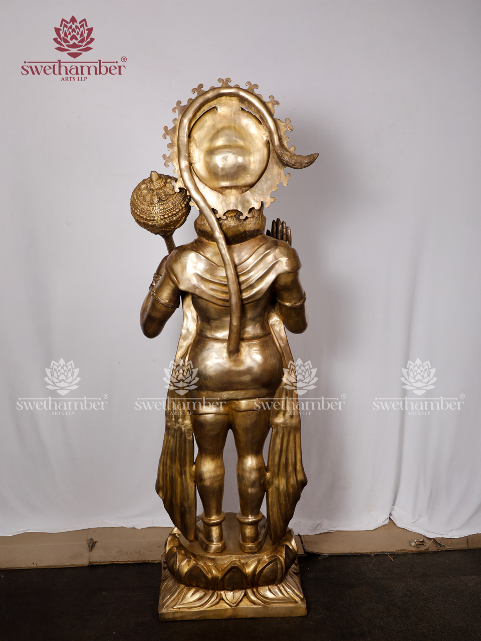 78 Inch Large Standing Blessing Hanuman Statue – Divine Hindu God Idol for Temple & Home Decor