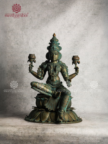 Bronze Ganesh laxmi Saraswati Statue