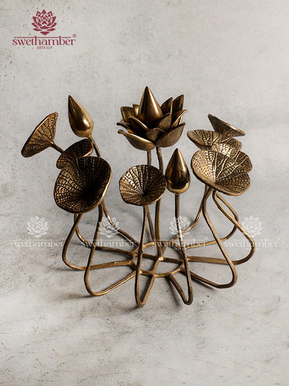 Lotus Stand Showpiece for Table Décor