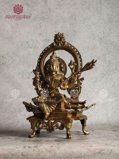 Sri Lalitha Tripura Sundari Idol in Bronze | Traditional Devi Murti