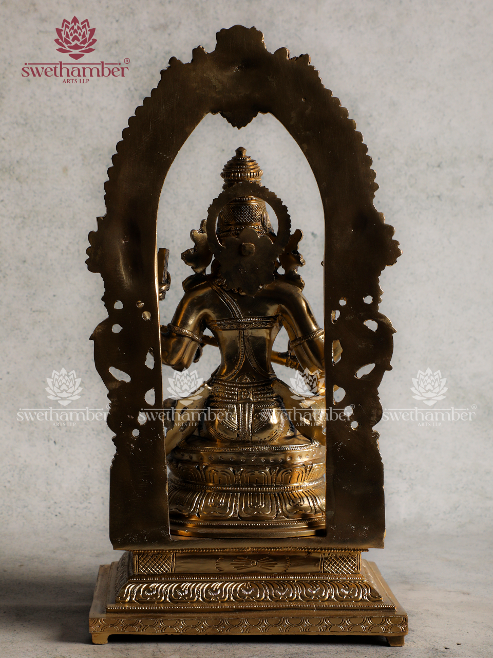 Bronze Saraswati Idol | Goddess Saraswati Murti for Knowledge & Wisdom