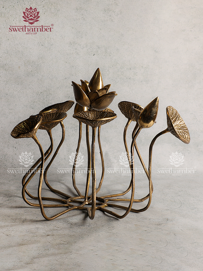 Lotus Stand Showpiece for Table Décor
