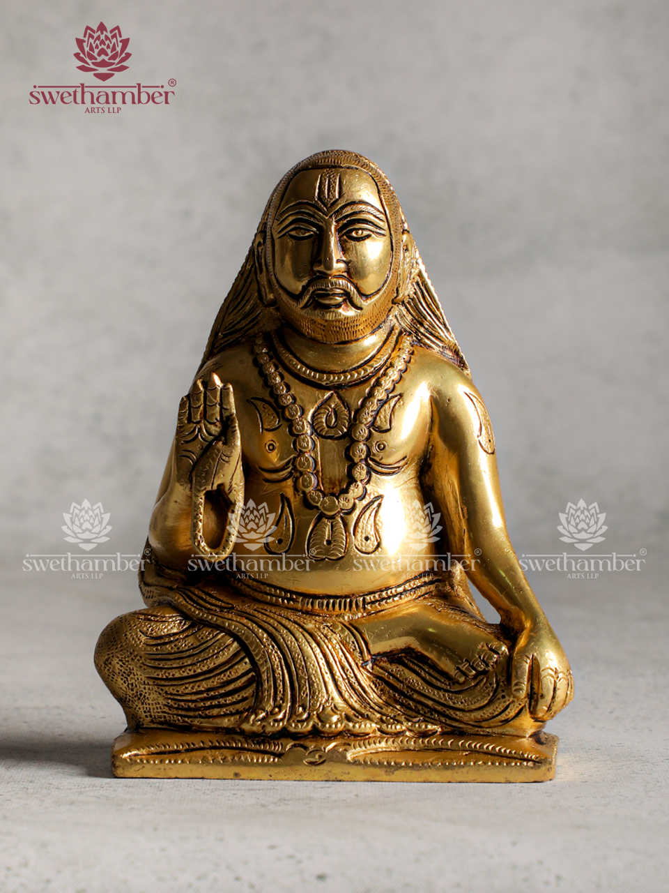 Sri Raghavendra Swamy Statue in Brass