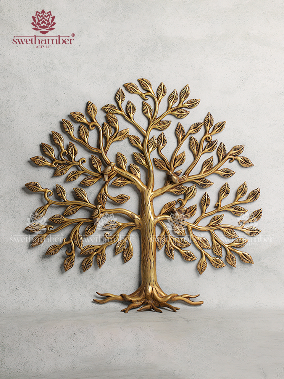Brass Tree Showpiece for Living Room & Pooja Room