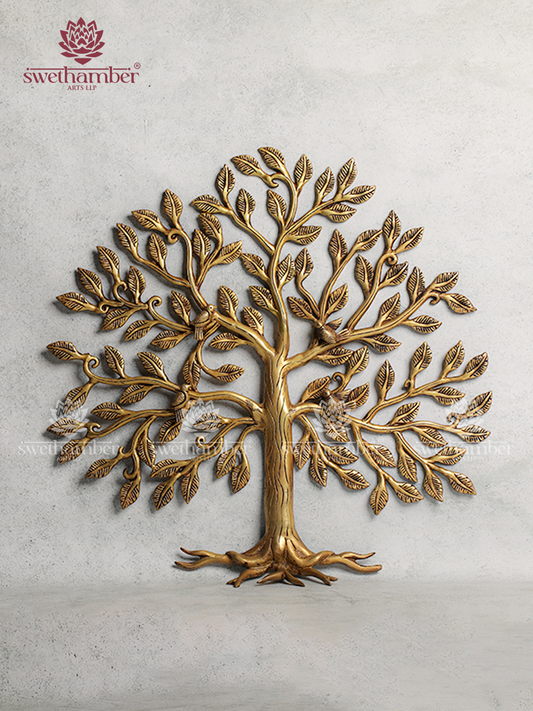 Brass Tree Showpiece for Living Room & Pooja Room