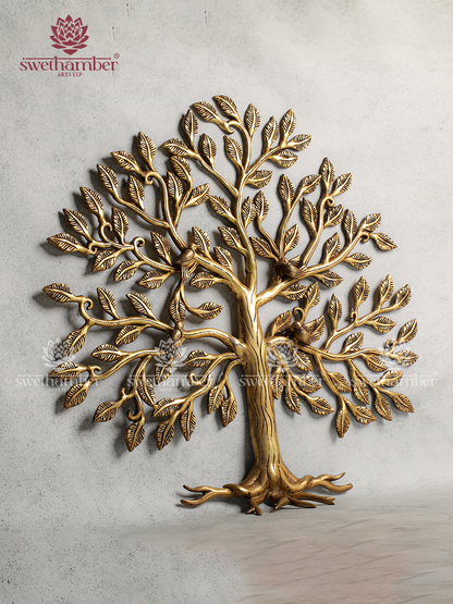 Brass Tree Showpiece for Living Room & Pooja Room