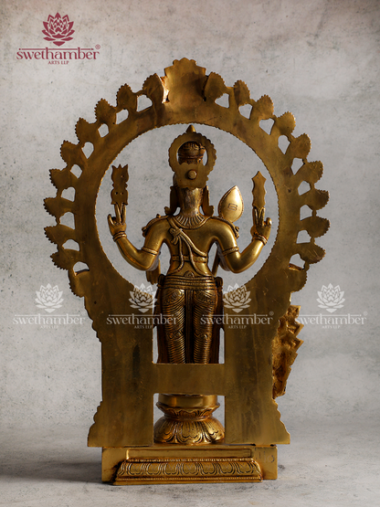 Lord Subramanya Brass Idol | Kartikeya God Sculpture for Pooja & Decor