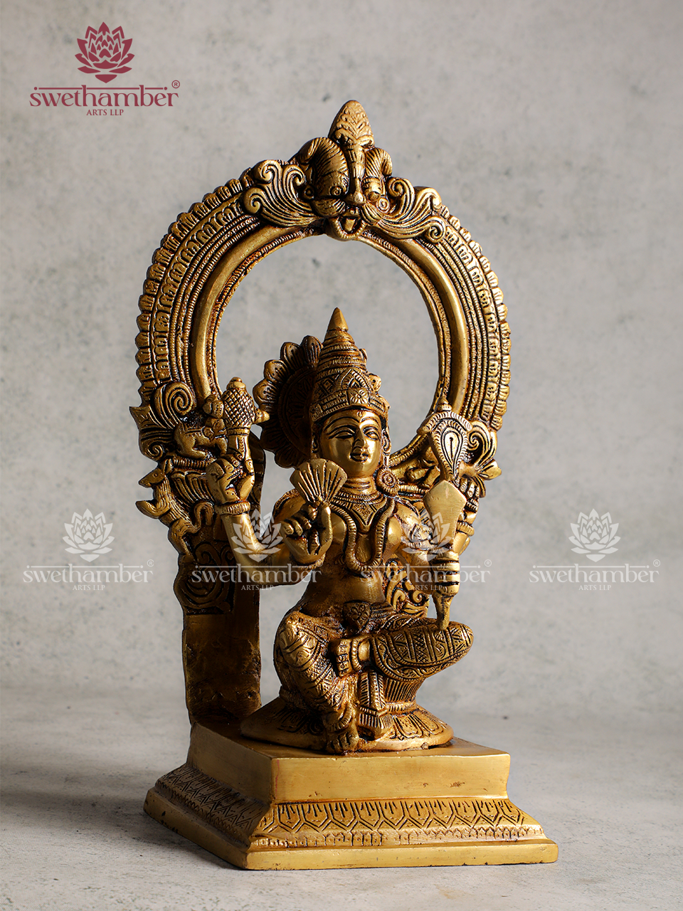 Divine Kamakshi Amman Brass Statue for Pooja Room