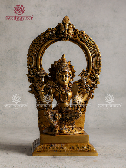 Divine Kamakshi Amman Brass Statue for Pooja Room