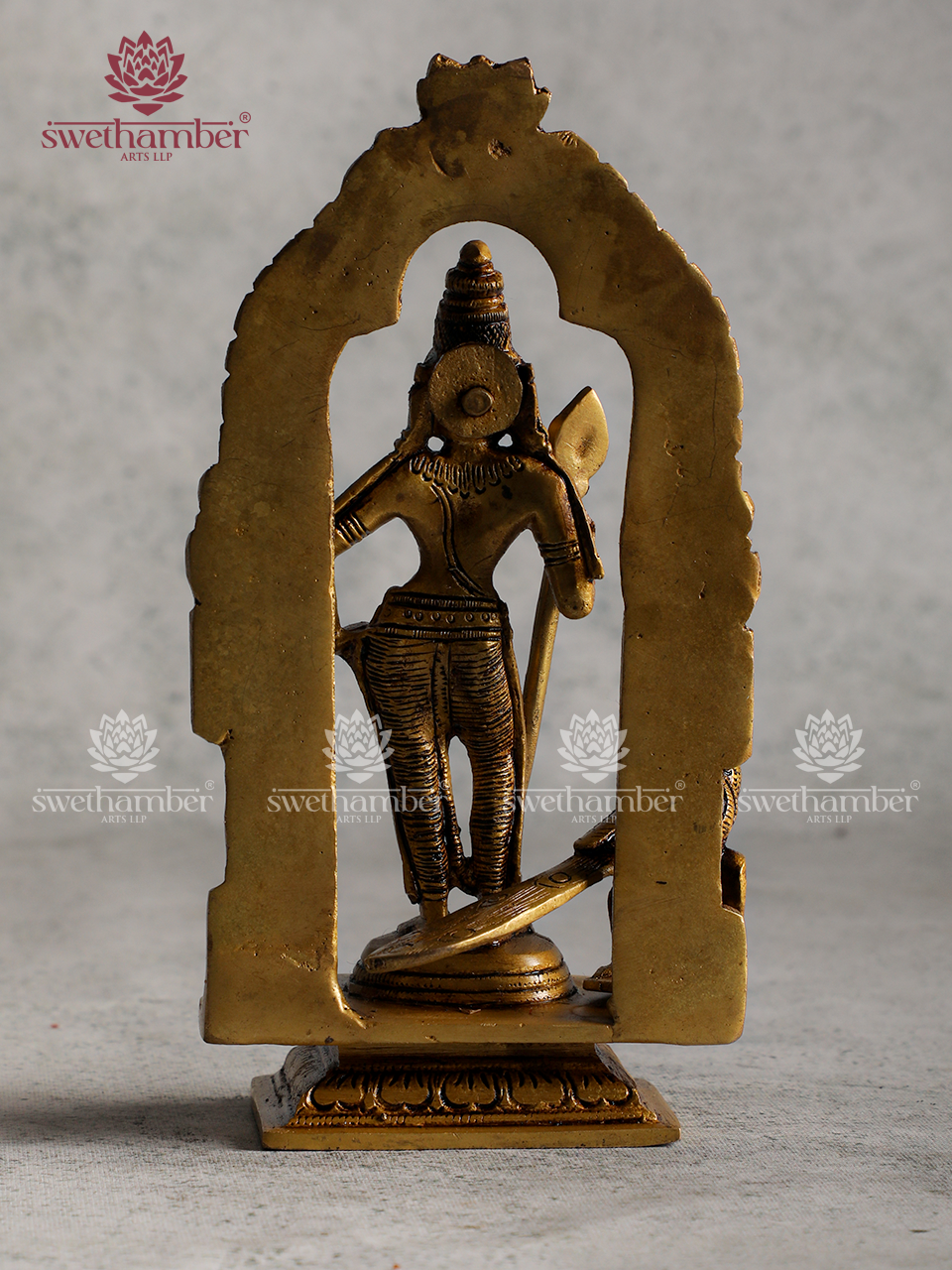 Vel Murugan Brass Idol | Lord Kartikeya Decorative Pooja Statue