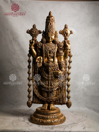Super Fine Brass Lord Venkateswara / Balaji statue