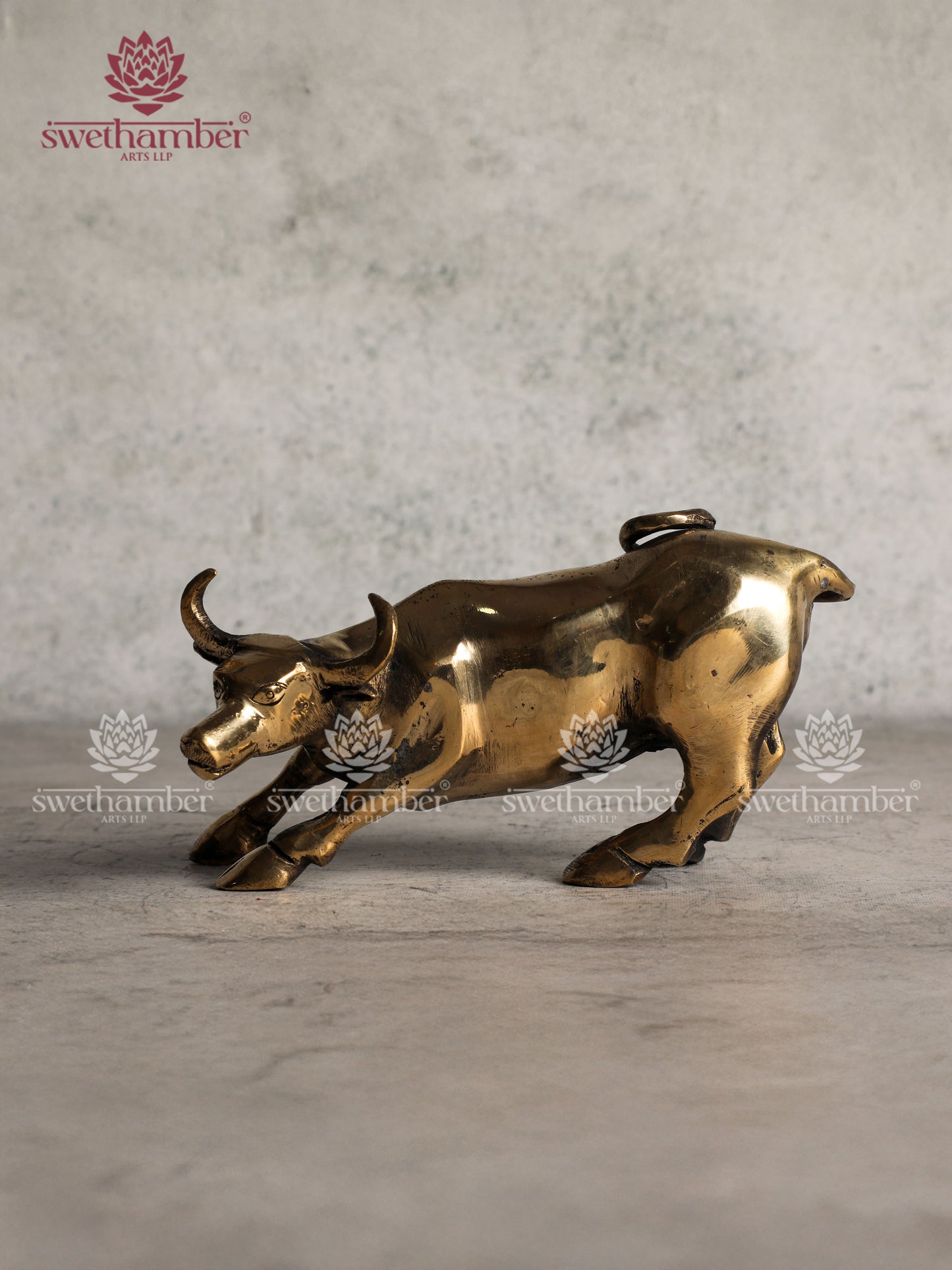 BRASS BULL STATUE
