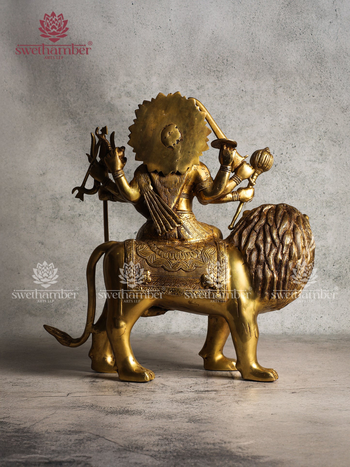 Brass Durga / Chamundeshwari Statue