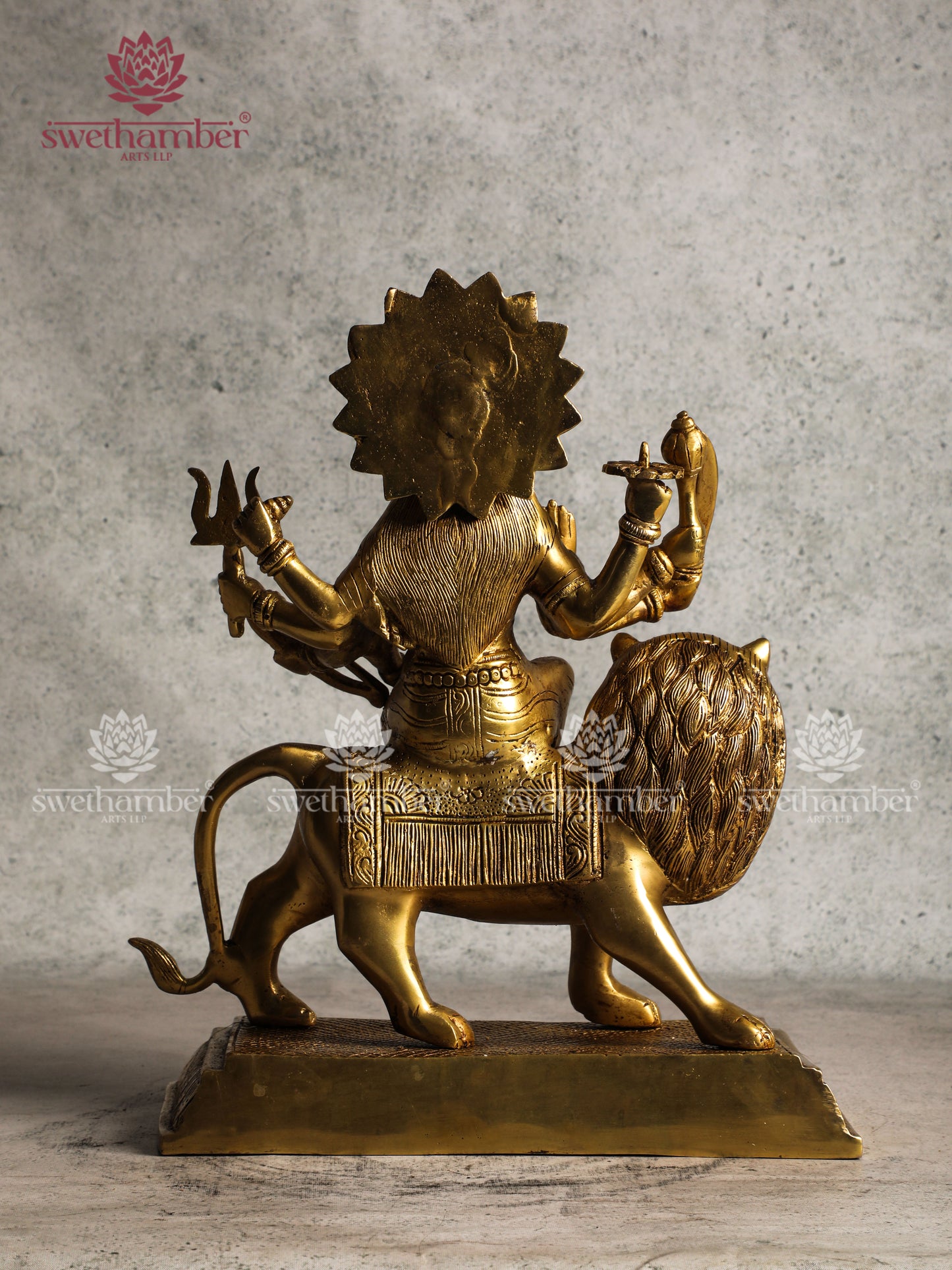 Brass Durga / Chamundeshwari Statue