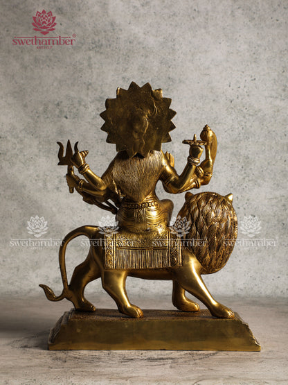 Brass Durga / Chamundeshwari Statue