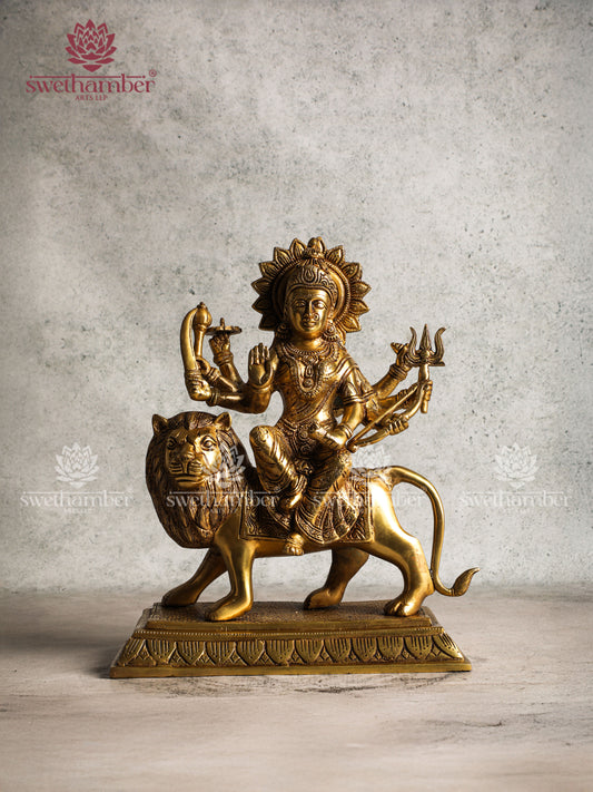 Brass Durga / Chamundeshwari Statue
