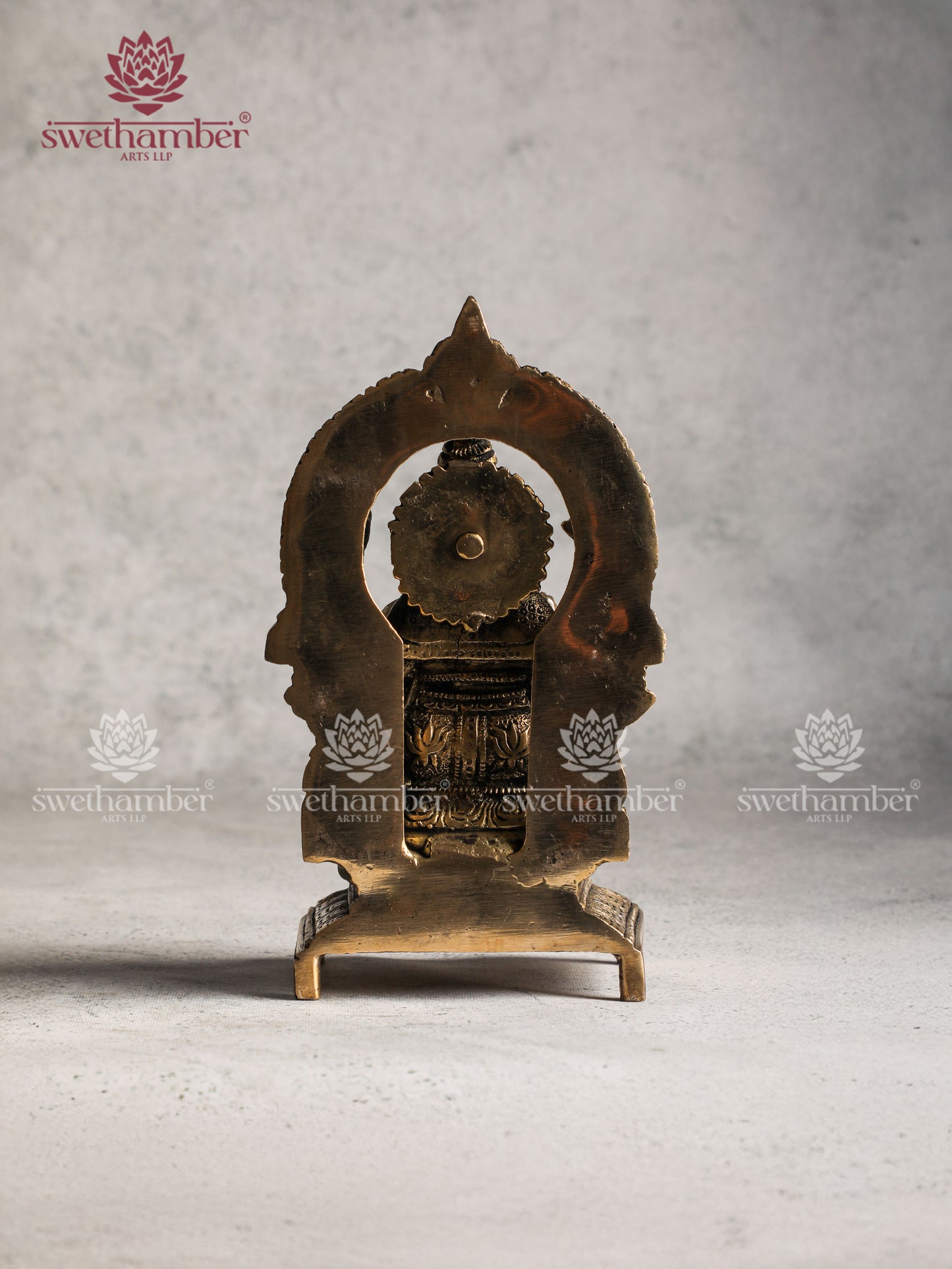 Brass Ganesha Statue with Arch