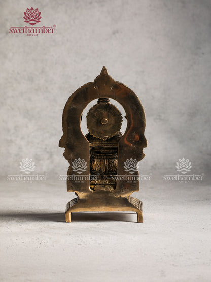 Brass Ganesha Statue with Arch