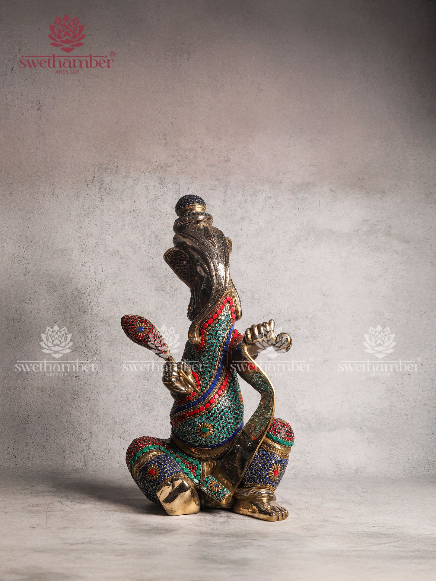 Brass Vidyaganapati / Ganesha – Lord of Knowledge and Learning