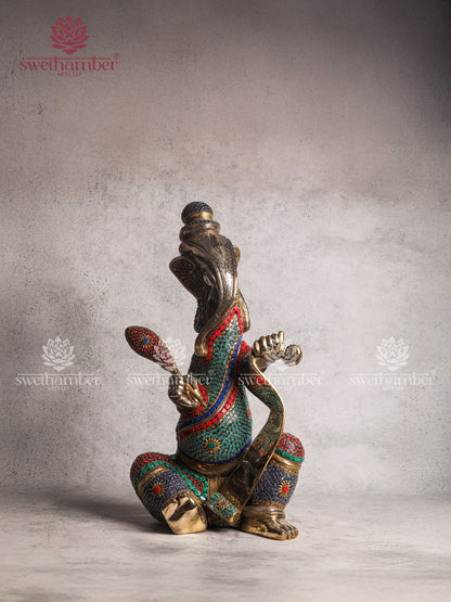 Brass Vidyaganapati / Ganesha – Lord of Knowledge and Learning