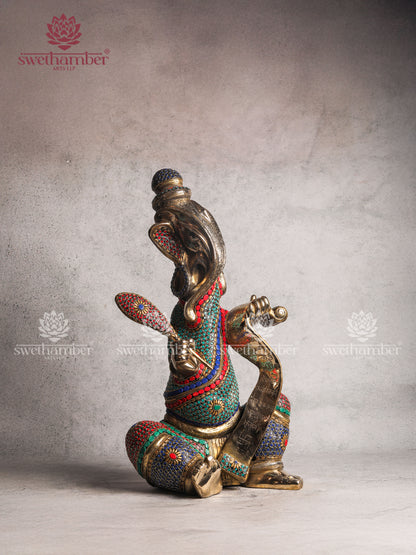 Brass Vidyaganapati / Ganesha – Lord of Knowledge and Learning