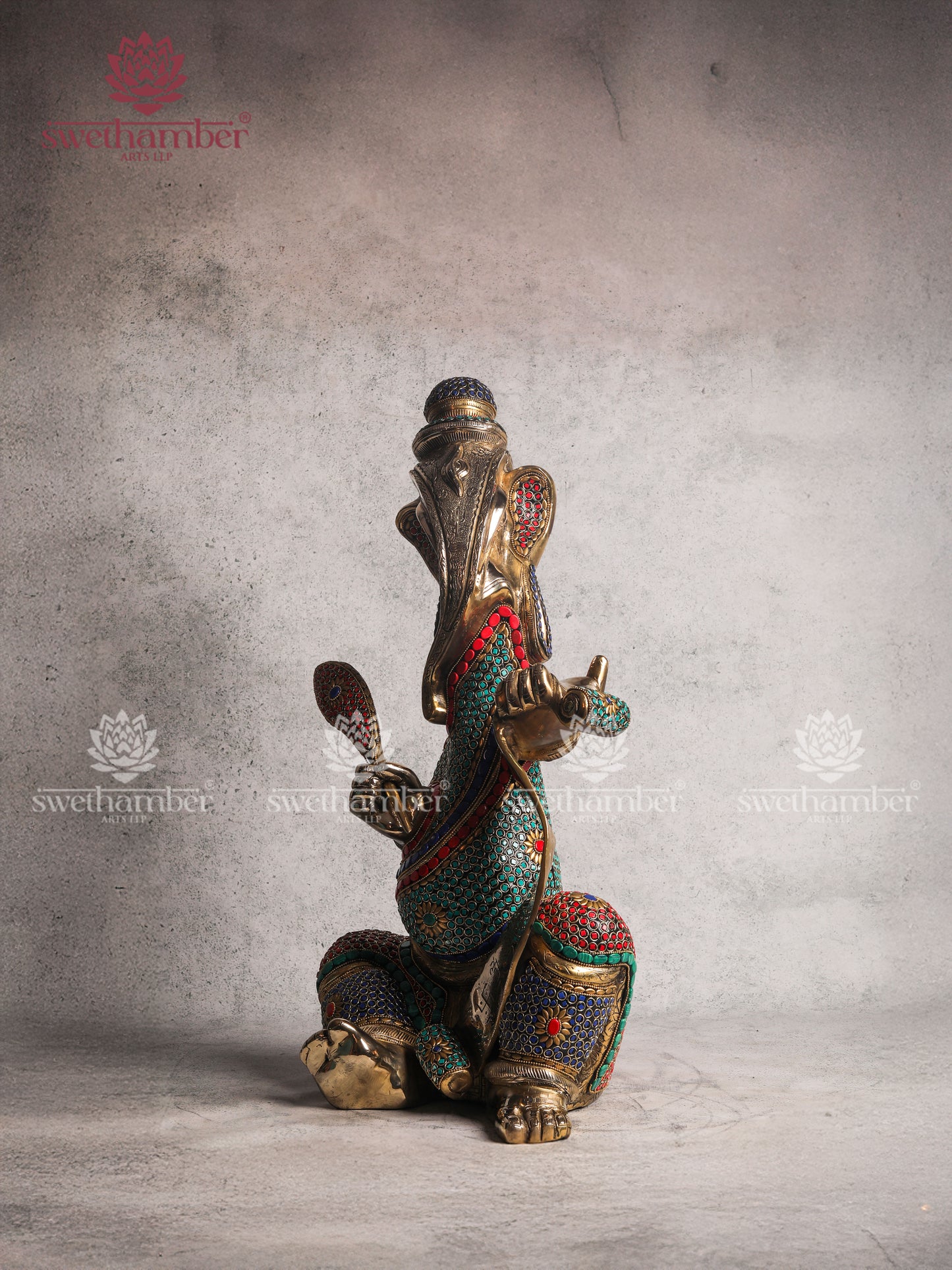 Brass Vidyaganapati / Ganesha – Lord of Knowledge and Learning