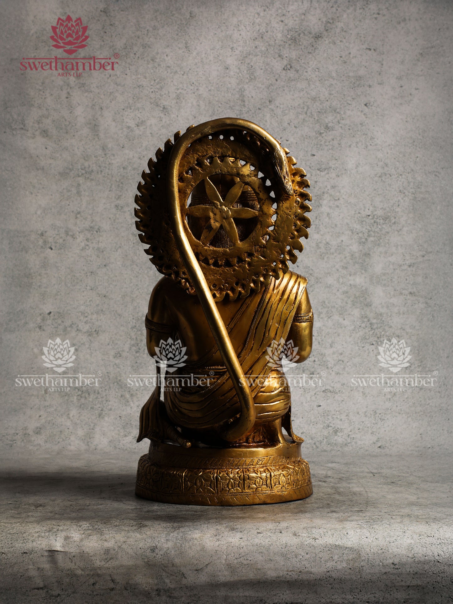 Brass Blessing Hanuman Statue