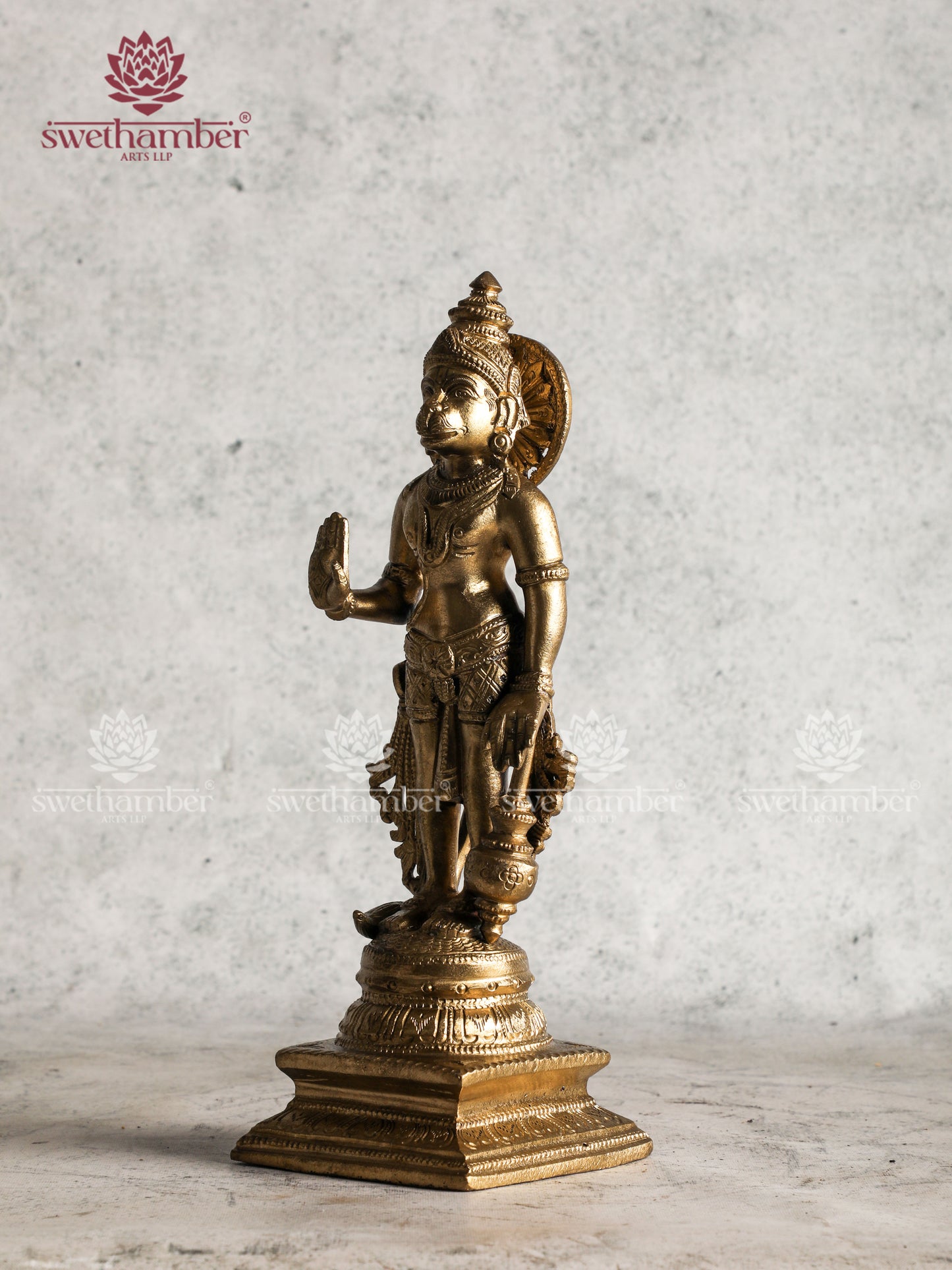 Traditional Bronze Hanuman Statue