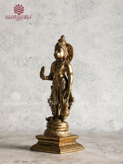 Traditional Bronze Hanuman Statue