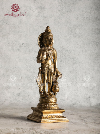Traditional Bronze Hanuman Statue