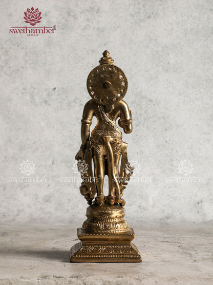 Traditional Bronze Hanuman Statue