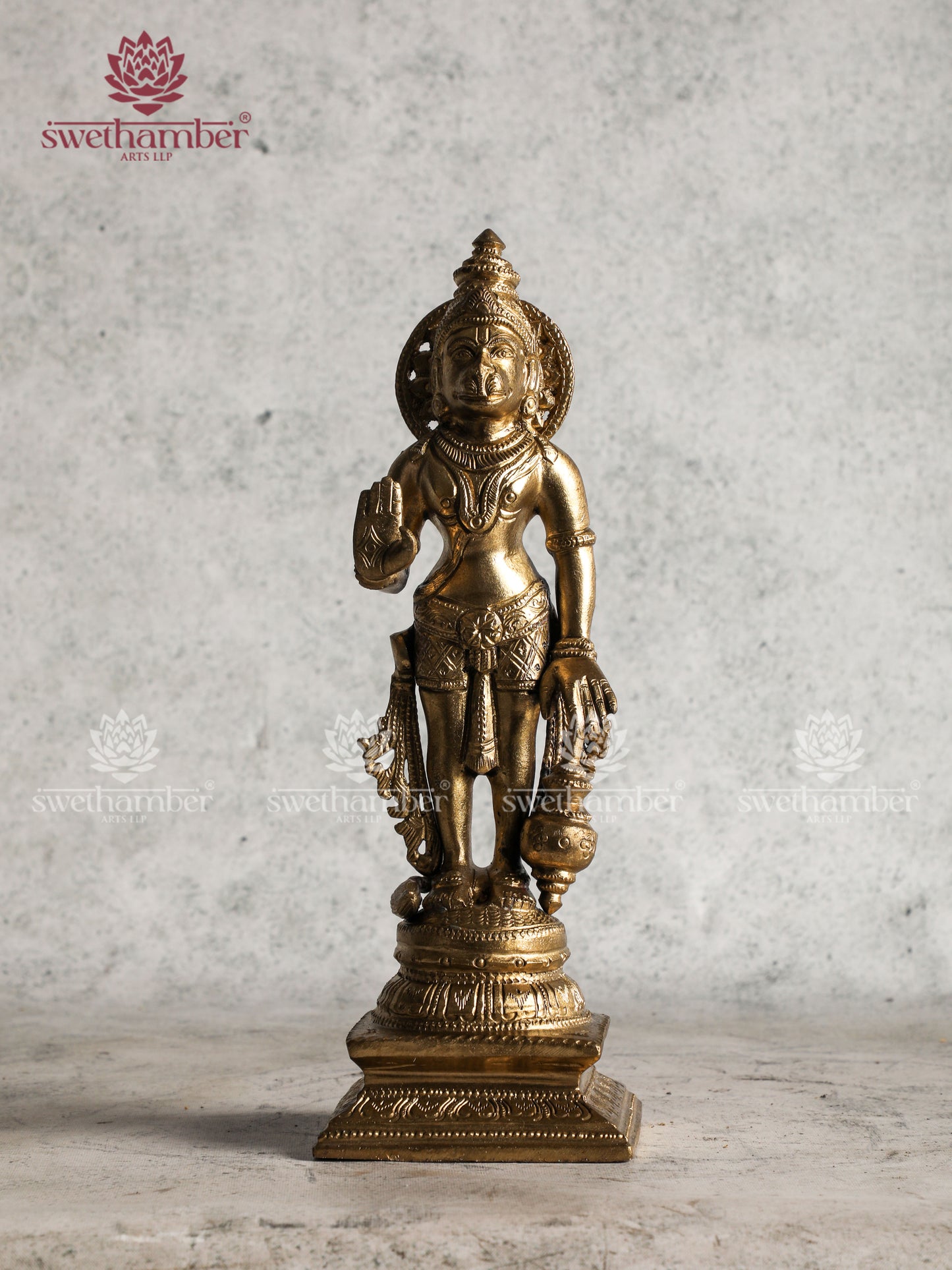 Traditional Bronze Hanuman Statue