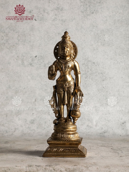 Traditional Bronze Hanuman Statue