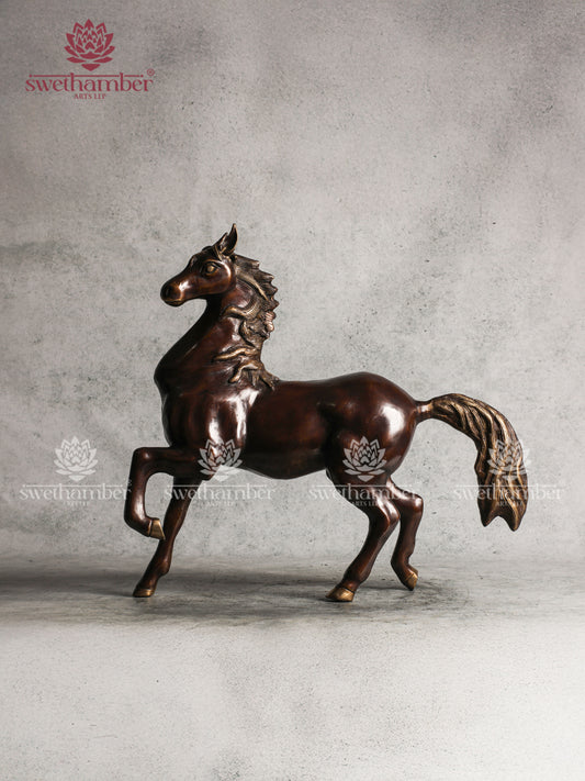 BRASS RUNNING HORSE