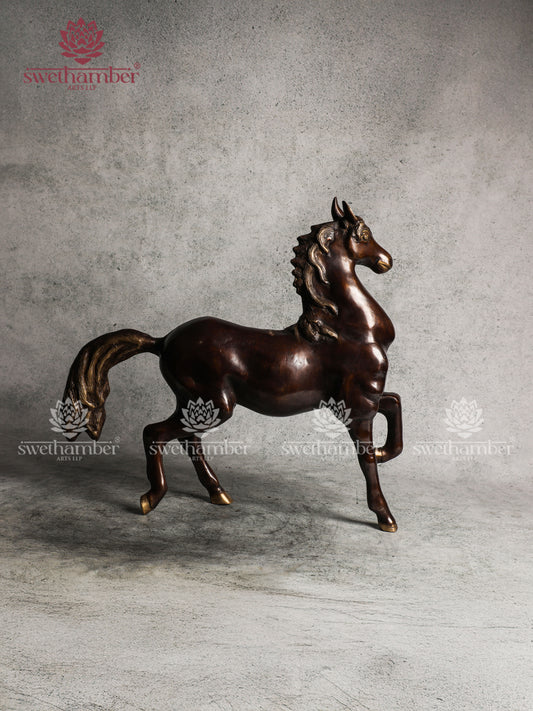 BRASS RUNNING HORSE