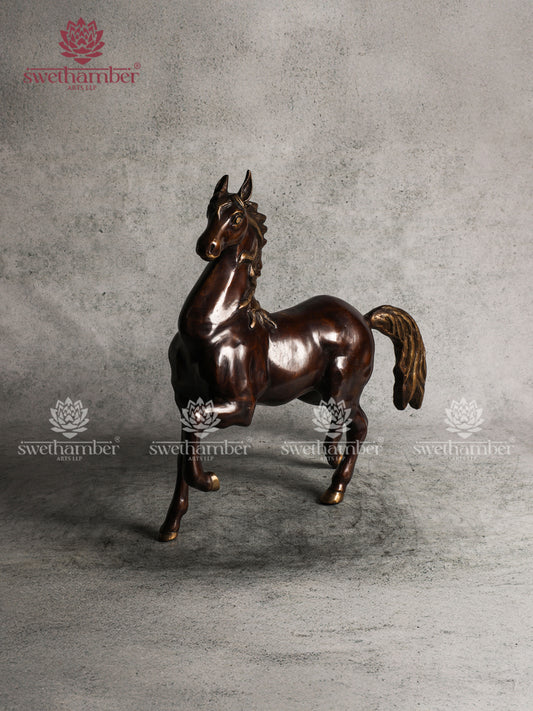 BRASS RUNNING HORSE