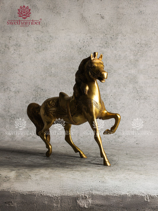BRASS RUNNING HORSE